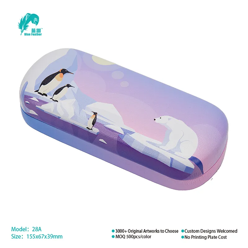 Cute Penguin Design Hard Shell Spectacle Case for Children
